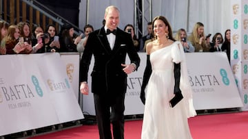Here’s what the Prince and Princess of Wales wore to the BAFTAs.