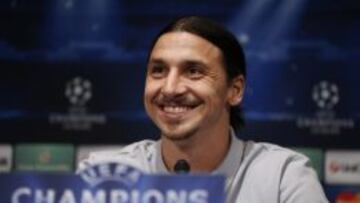 Ibrahimovic, durante la rueda de prensa.
