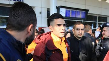 Falcao Garc&iacute;a en un viaje con Galatasaray.
