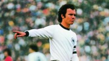 Beckenbauer, en su &eacute;poca de jugador con la selecci&oacute;n alemana.