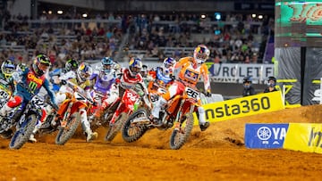 Jorge Prado, con la KTM en el Supercross de Alabama.