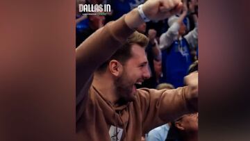 Nadie daba un duro por Dallas sin él y lo hicieron: la fiesta de Doncic en la grada