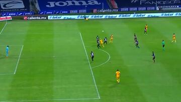 ¡Genial pared! La asistencia de Edu Vargas en triunfo de Tigres