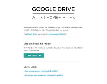 Pon fecha de caducidad a los enlaces de Google Drive