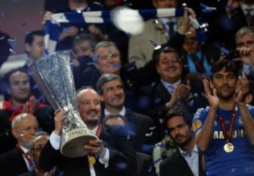 Benitez consiguió en 2013 la UEFA Europa League con el Chelsea tras vencer en la final al Benfica.