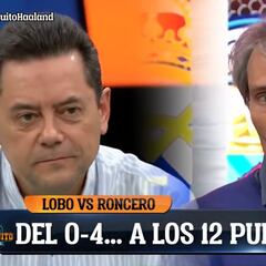 La reacción de Roncero a la contundente afirmación del Lobo: "El Barça vuelve a llevar la Corona"