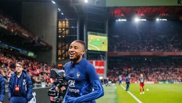 Christopher NKUNKU of France before the UEFA Nations League, Group A1 match between Denmark and France on September 25, 2022 in Copenhagen, Denmark. (Photo by Johnny Fidelin/Icon Sport via Getty Images)