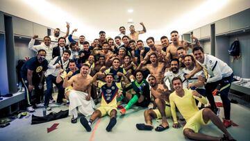 As&iacute; celebr&oacute; Am&eacute;rica su triunfo en el Cl&aacute;sico Nacional