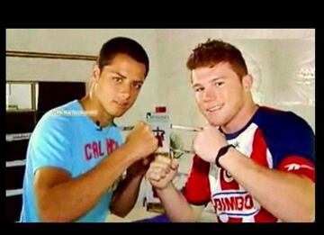 Canelo con Chicharito.