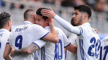 Benzema, James e Isco brillaron en Ipurua ante el Eibar.