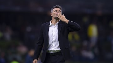 Fernando Ortiz head coach of America during the game America vs Puebla, corresponding to the Quarter Finals second leg match of the Torneo Apertura 2022 of the Liga BBVA MX, at Azteca Stadium, on October 15, 2022.
<br><br>
Fernando Ortiz Director Tecnico de America durante el partido America vs Puebla, correspondiente al partido de vuelta de Cuartos de Final del Torneo Apertura 2022 de la Liga BBVA MX, en el Estadio Azteca el 15 de octubre de 2022.