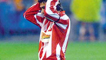 <b>DESOLADO.</b> El propio Ibagaza es el primero que quiere demostrar a la afi ción su categoría.