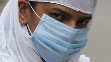 A woman wearing a mask due to the outbreak of Covid-19 disease in Bangalore, India, 24 July 2020. 