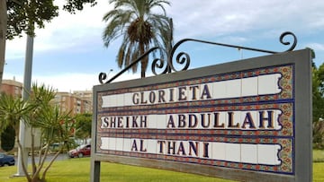 Abdullah Al Thani deja de tener un rotonda a su nombre en Málaga.