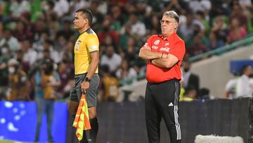  Gerardo Martino Mexico head coach during the game Mexico National Team (Mexican National Team) vs Surinam, corresponding to Group A of League A of the CONCACAF Nations League 2022-2023, at TSM Corona Stadium, on June 11, 2022.

<br><br>

Gerardo Martino Director Tecnico de Mexico  durante el partido Mexico (Seleccion Nacional Mexicana) vs Surinam, correspondiente al Grupo A de la Liga A de la Liga de Naciones CONCACAF 2022-2023, en el Estadio TSM Corona, el 11 de Junio de 2022.