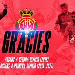 El Mallorca homenajea a Manolo Reina y Salva Sevilla