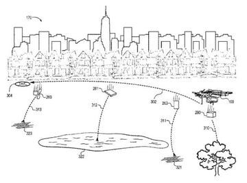 La patente del dron auto-destructible de Amazon