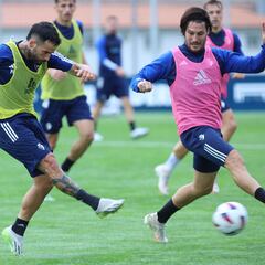 Juan Cruz se afianza en el lateral zurdo de Osasuna