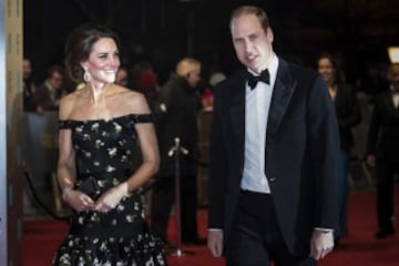 Los duques de Cambridge también estuvieron presentes en la noche del cine británico.