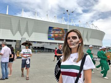 El color previo al México vs Corea del Sur