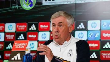 El entrenador del Real Madrid Carlo Ancelotti