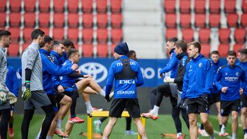 Entrenamiento de Osasuna en El Sadar.