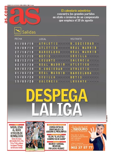 Las portadas de AS de julio