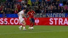 Sagnol, enfadado: “Morata está en fuera de juego en el gol de Rodri”