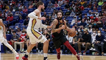 La lesi&oacute;n de Ricky Rubio ante los Pelicans deja tocados a los Cavaliers. El base llevaba 27 puntos, 13 rebotes y 9 asistencias cuando ha ocurrido la desgracia.