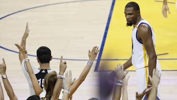 Kevin Durant, durante el partido entre Golden State Warriors y Cleveland Cavaliers.