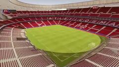 Atlético Madrid: 3D tour of the new Wanda Metropolitano stadium