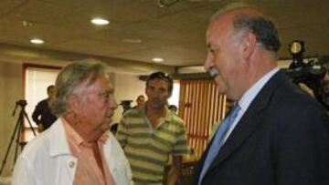 Ferrándiz y Del Bosque, ayer.