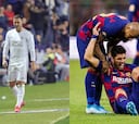 Las bajas del Clásico: sancionados y lesionados de Real Madrid y Barcelona