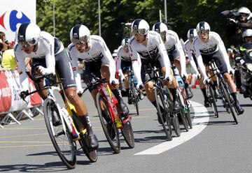 El equipo británico Team Sky.