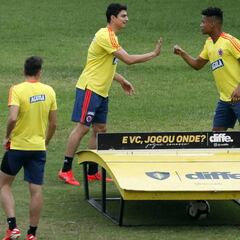 Optimismo en Colombia a dos días de enfrentar a Chile