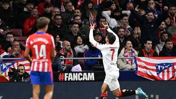 1-2. Isaac Romero celebra el segundo tanto.