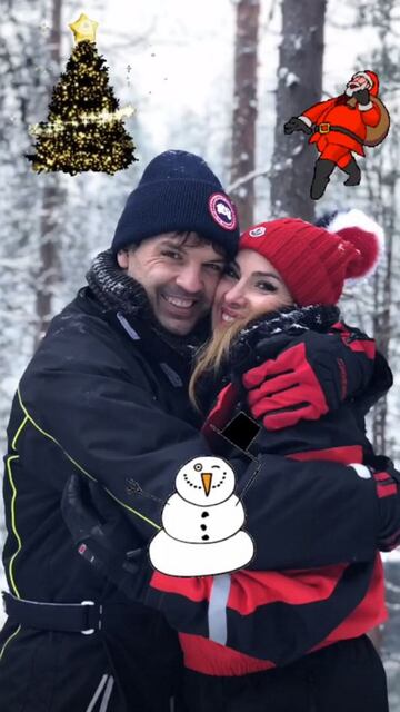 Fernando Morientes y su mujer disfrutan del viaje.