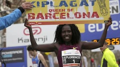 La atleta keniana Florence Jebet Kiplagat.