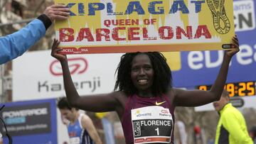 La atleta keniana Florence Jebet Kiplagat.