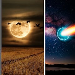 Eventos astronómicos de octubre 2025: fases lunares, Luna llena de Cazador, lluvia de estrellas y cometa R2 SWAN