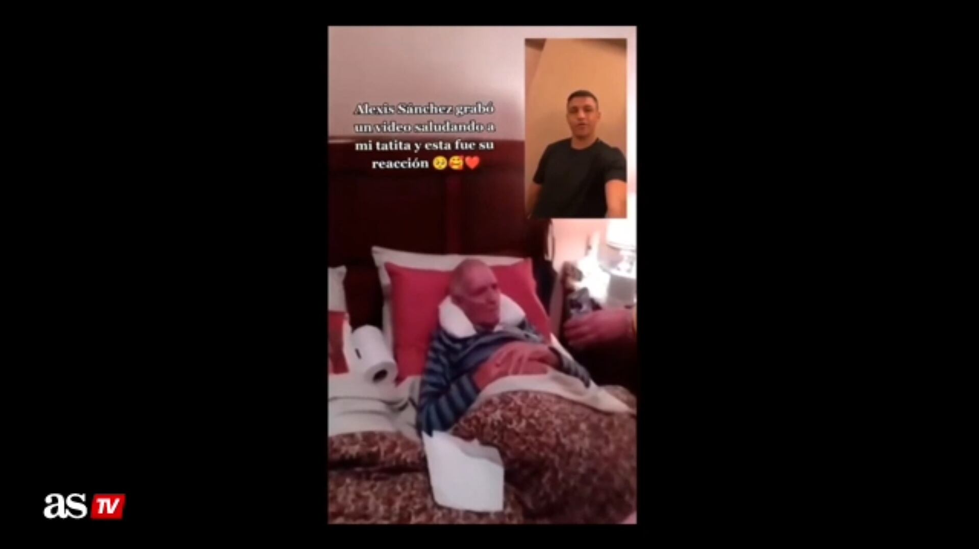 El emotivo video de Alexis Sánchez para un adulto mayor: “Es uno de los recuerdos más lindos”