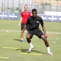 Dembélé ya se entrena con Valverde; Marlon, cerca del Niza