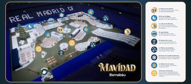 Así se convertirá en estadio Santiago Bernabéu en un espacio de fantasía donde la magia de la Navidad será la protagonista.