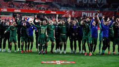 Los jugadores del Athletic de Bilbao celebraron el pase a la final de la Copa del Rey.