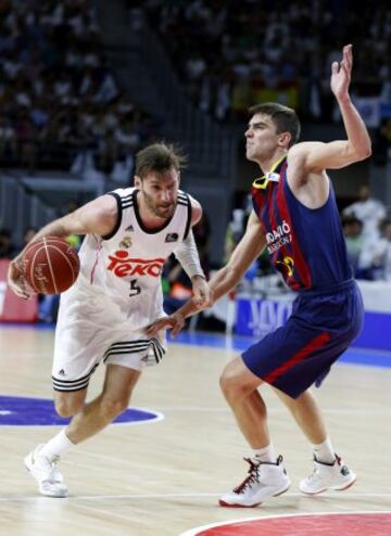 Rudy Fernández y Tomas Satoransky.