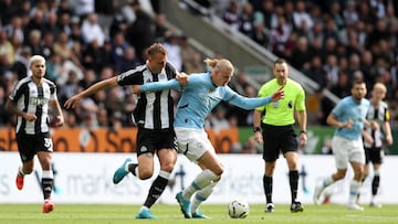 El City recibe en el Etihad al Newcastle, equipo que amenaza a los de Guardiola a días de visitar al Real Madrid en la vuelta de los playoffs de Champions League.