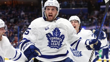 Toronto Maple Leafs center Alexander Kerfoot (15)