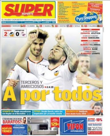 Portadas de la prensa deportiva