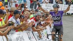 El ciclista espa&ntilde;ol Mikel Landa, del equipo Sky, se impone en la tercera etapa de la Vuelta ciclista a Burgos 2017, con salida en Ojo Guare&ntilde;a y llegada en el alto del Pic&oacute;n Blanco.