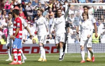 Cristiano Ronaldo celebra el 2-0.